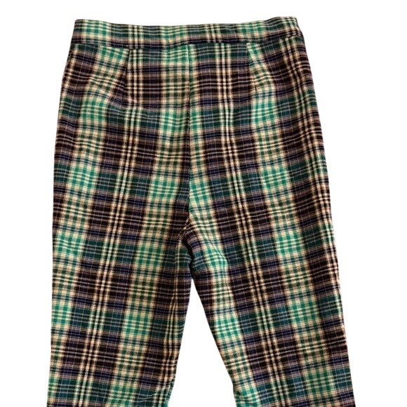 Urban Outfitters Plaid High Waisted Straight Leg Pants Womens Size 4 UK 8 - Picture 4 of 7